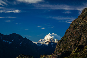 Swiss Alps, Beautiful Alps, Mountains in clouds