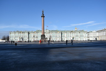 Fototapeta na wymiar historical place square in Saint Petersburg