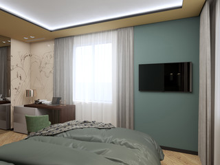 interior render living room