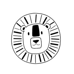 Cute cartoon animal vector illustration. Abstract icon for baby posters, art prints, fashion apparel or stickers.