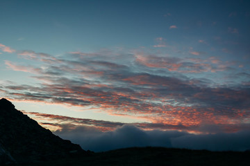 Swiss Alps, Beautiful Alps, Mountains in clouds