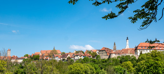 Skyline Rothenburg ob der Tauber Bayern Deutschland