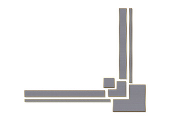 Ecke, Stück, Verzierung