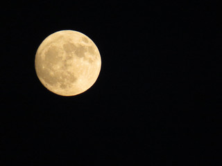 Photo of a beautiful full moon