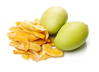Mango. dry mango on the background