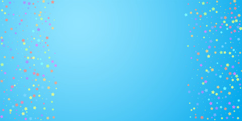 Festive confetti. Celebration stars. Colorful star