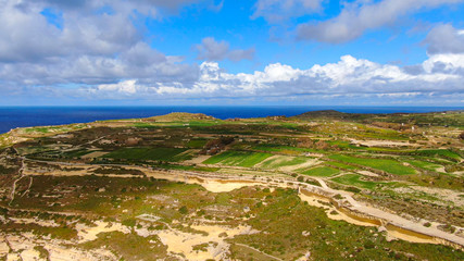 The Island of Gozo - Malta from above - aerial photography
