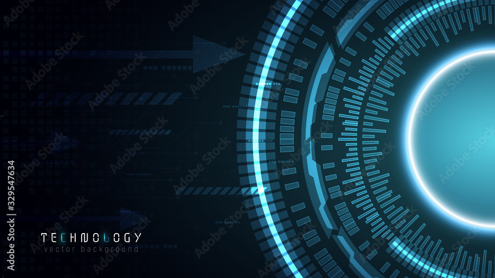 Poster blue speed network connection technology abstarct vector background,data analysis concept,modern cyb