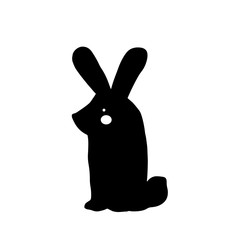 Cute cartoon animal vector illustration. Abstract icon for baby posters, art prints, fashion apparel or stickers.