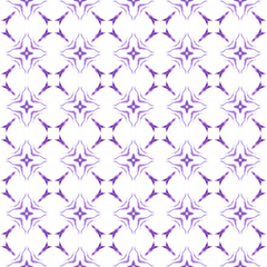 Hand drawn green mosaic seamless border. Purple 