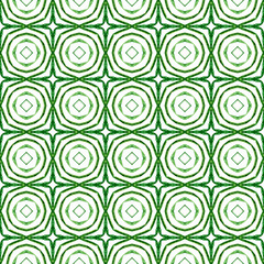 Chevron watercolor pattern. Green unequaled boho 