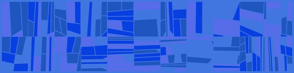 Abstract Random Color Poligones Generative Art background illustration