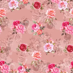 Rolgordijnen digital print flower pattern design © rajinder