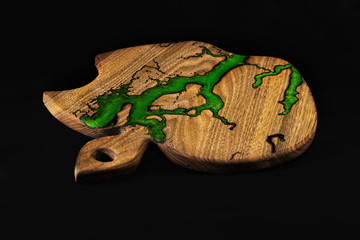 Beautiful cutting Board for slicing food and beauty of the kitchen interior