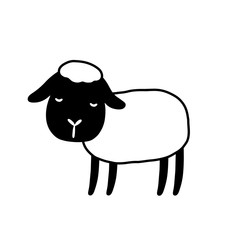 Cute cartoon animal vector illustration. Abstract icon for baby posters, art prints, fashion apparel or stickers.