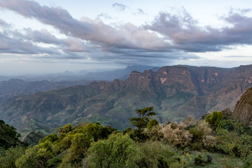 Fototapeta na wymiar Simien Mountains