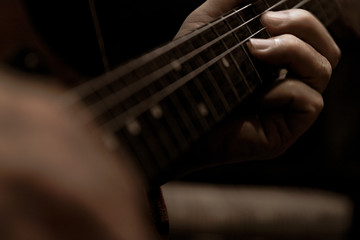 Fototapeta premium エレキギターの演奏