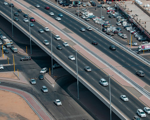 Car on the bridge, Jeddah, Saudi Arabia 2020