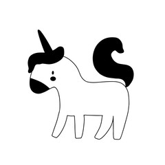 Cute cartoon animal vector illustration. Abstract icon for baby posters, art prints, fashion apparel or stickers.