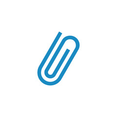 Obraz premium paperclip icon vector for web design