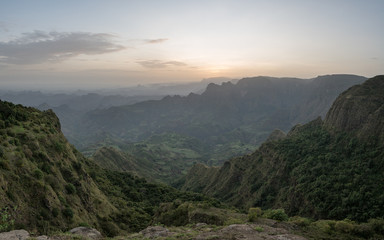 Naklejka premium Simien Mountains