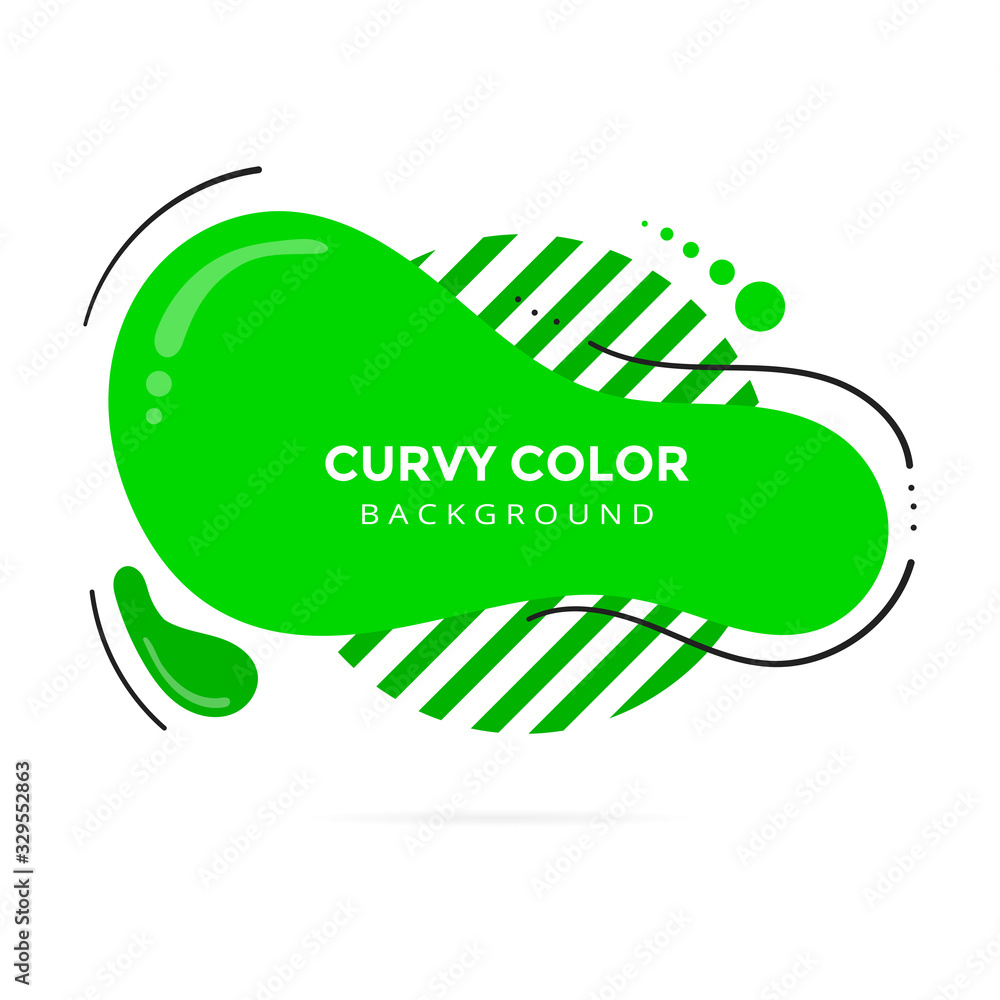 Poster modern liquid abstract element shape memphis style design fluid vector colorful illustration banner 