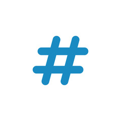 Hashtag sign icon vector