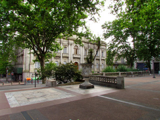 Build of Circular Theatre at 18th July Avenue, Montevideo, Uruguay
