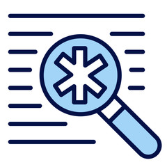 Obraz premium Krankenhaussuche, Auffagnlager, medizinische Versorgung Vector Icon Illustration