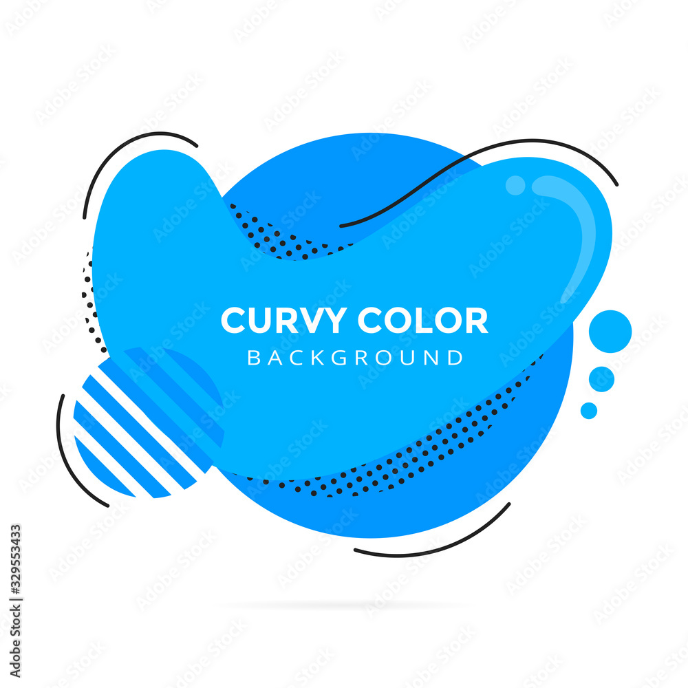 Poster modern liquid abstract element shape memphis style design fluid vector colorful illustration banner 