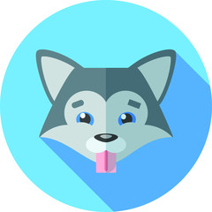 Obraz premium Flat animals art boards vector 