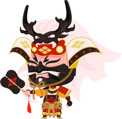 samurai characters  vector art