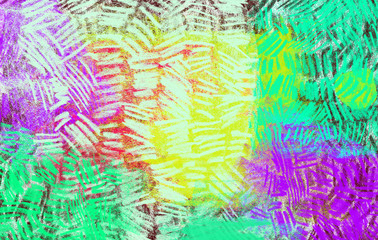 Unique abstract pastel dry painting with line rythm and texture.