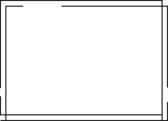 Obraz premium Frame, border icon, line vector