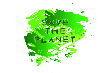 EPS 10 vector. Save the planet concept. Social issue concept.