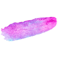 Watercolor paint spots. Insulated paints. Isolated smears. Blue watercolor spots. Pink watercolor spots. purple watercolor spots.