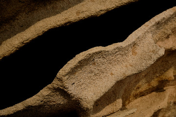 close up sandstone texture background, natural surface. Background on theme geology