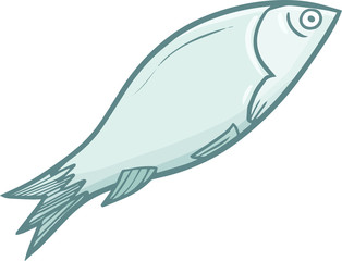 Funny and cute raw fish