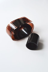 isolated role of 35 mm negative film