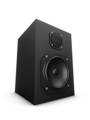 Fototapeta premium 3D rendering speaker isolated on white background