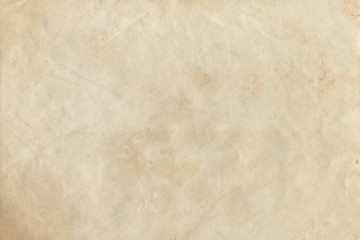 Coffee Grunge Paper Texture on the white isolated background. Vintage aged look.