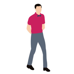 Fototapeta premium vector, isolated, in a flat style, man, guy