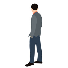 vector, isolated, in a flat style, man, guy