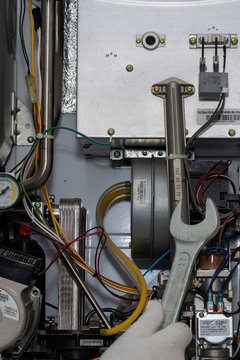 gas boiler repair service, preparation for heating.