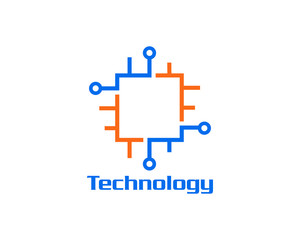 Technology Logo Icon Design Vector