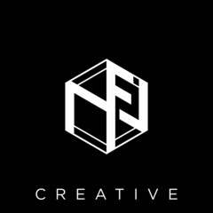 nf hexagon logodesign