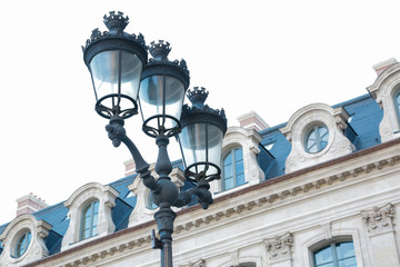 Place Vendome, heath of jewelry and historical luxury shops and hotels, in Paris, France