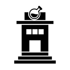 Lab building icon vector