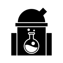 Lab building icon vector