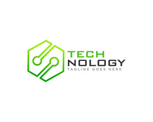 Technology Logo Icon Design Vector